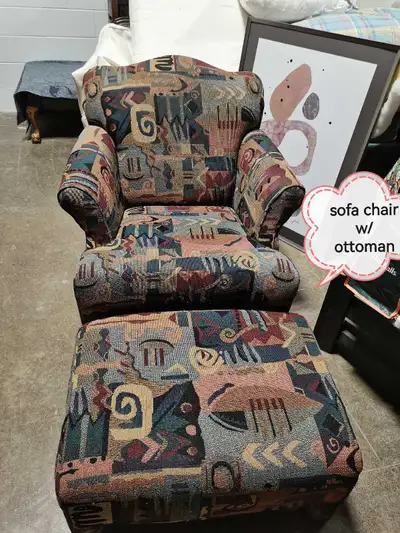 Sofa Chair w/ Ottoman, View more
