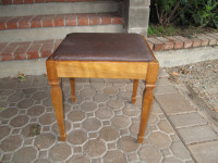 Solid  Wood stool with storage compartment