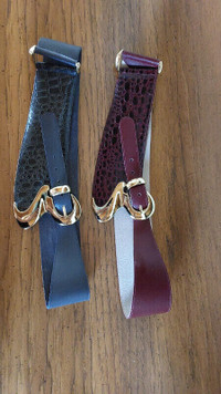 1980s Belt Leather Waist Modern Style  (2) Ladies