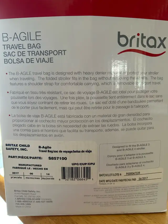 Britax Travel  Bag in Strollers, Carriers & Car Seats in Oshawa / Durham Region - Image 3