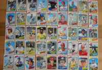 48 cartes de baseball de 1980