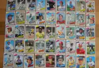 48 cartes de baseball de 1980
