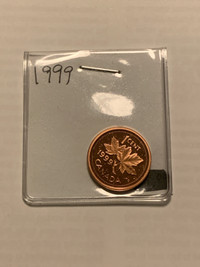 1999 CAMEO GEM MINT Canadian Penny