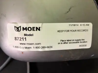 Moen Kitchen sink (double), faucet and water filtration faucet, View more