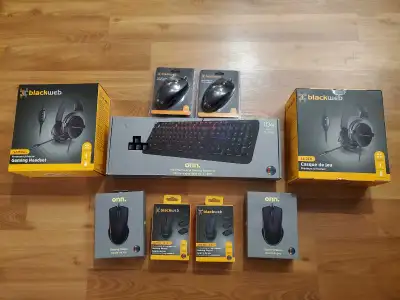 COMPUTER GAMING ACCESSORIES LOT NEW, View more