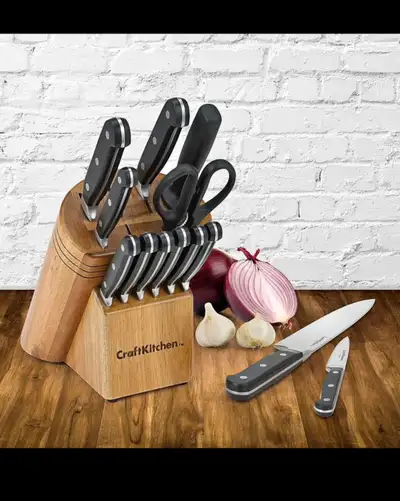 Craft Kitchen 14 Piece Knife Block Set, View more