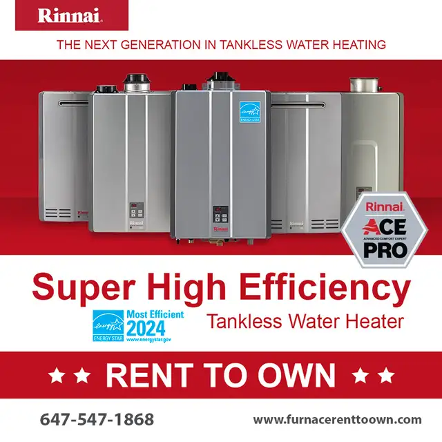 Residential TANKLESS WATER HEATER Rent-to-Own // $0 Down! in Heating, Cooling & Air in Mississauga / Peel Region - Image 7