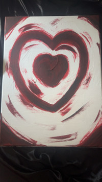 Heart painting (valintine heart)
