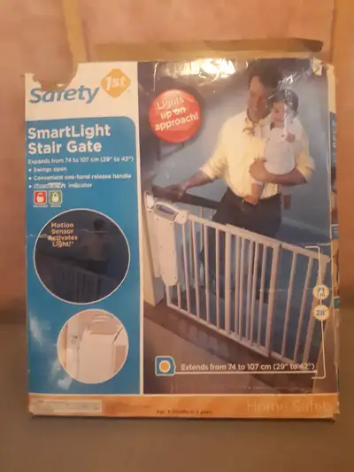 We have one never used in a box child safety door/stair gates for sale. If you are interested, feel...