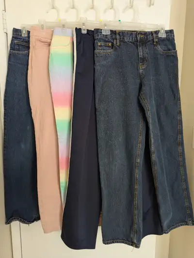 Girls size 16 pants and blue jeans, View more
