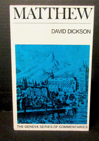 MATTHEW by David Dickson : Banner of Truth~ Geneva Series ~NICE~