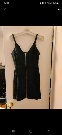 Black Jean Dress from Dynamite