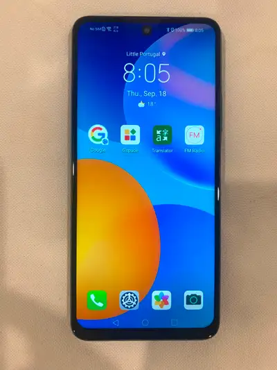 Unlocked green HUAWEI P Smart 2021 smartphone, works great!, View more
