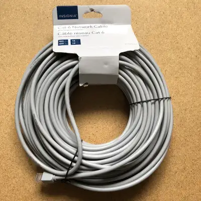Insignia 100ft Cat6 Ethernet Network Internet Wire Cat 6 Cable, View more