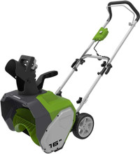 New Greenworks 10 Amp 16-Inch Corded Snow Thrower