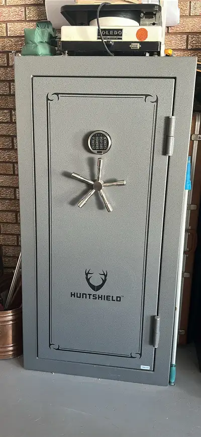 I am selling a used Huntshield safe in good condition. It has a digital lock and measures approximat...