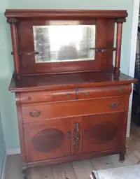 Antique Dining Room or Kitchen Hutch