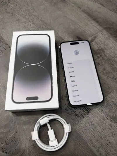 iPhone 14 Pro (128GB) - Original Box and New Charge Cable, View more