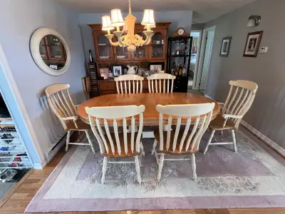 dining room table and hutch, View more