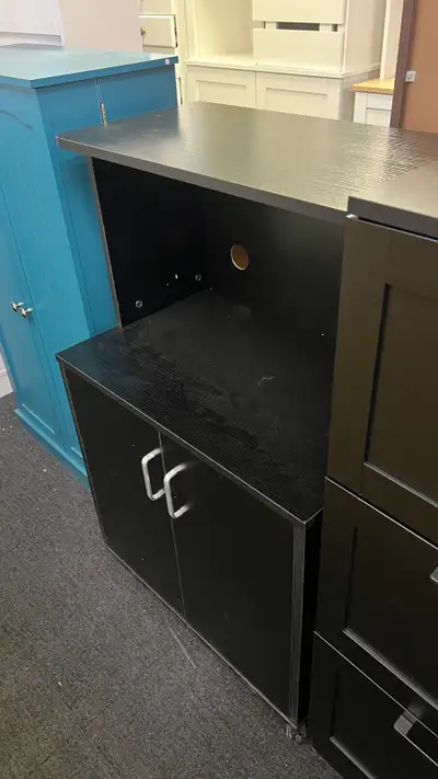 Microwave stand cart on Wheels Utility Trolley Storage Sideboard, View more