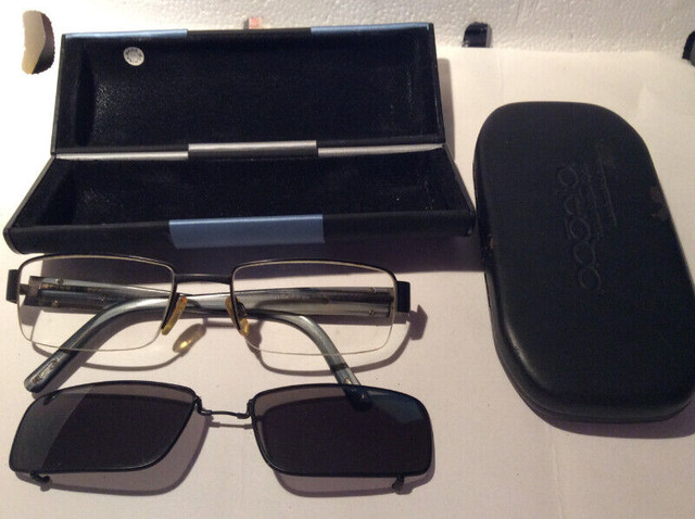 Davidoff EyeGlass half rim -Titanium Frames - mint state in Jewellery & Watches in Longueuil / South Shore