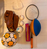 Kids Sport Toys - Baseball, Badminton, Soccer, Football