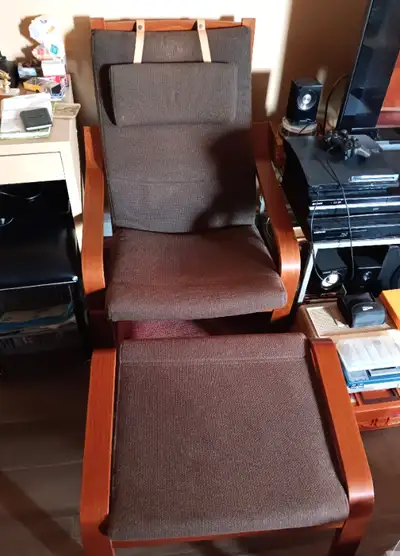 Chair with leg rest, View more