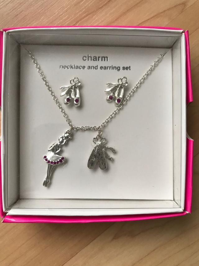 Justice Charm necklace and earrings set - ballerina in Jewellery & Watches in Guelph - Image 2