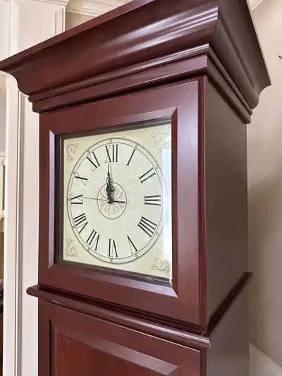 Vintage grandfather clock cabinet closet drawers hutches organi, View more