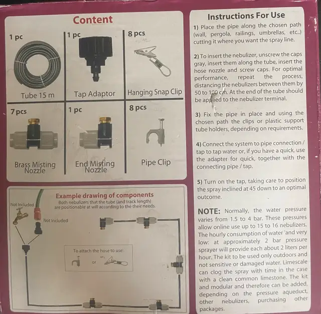 EZ-Go Cooling Misting Kit62864365906306121