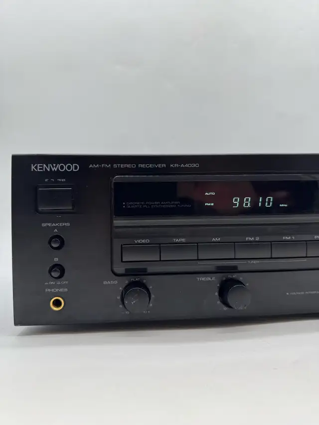 Kenwood KR-A4030 AM/FM Stereo Receiver Tested Working in Stereo Systems & Home Theatre in City of Toronto - Image 3