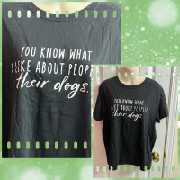 “You Know what I like about people Their DOGS – Black T-Shirt
