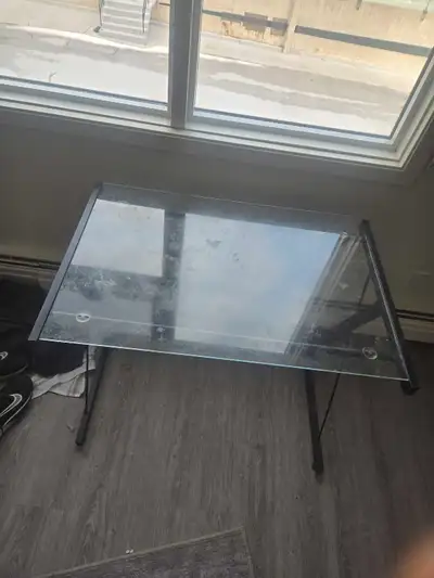 Glass desk, View more