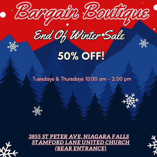 Bargain Boutique Blow out sale in Events in St. Catharines
