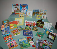 34 Cardboard Page Kid Books FOUR / $1.00