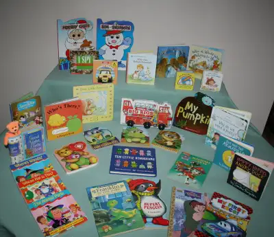 34 Cardboard Page Kid Books FOUR / $1.00, View more