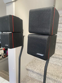 Bose surround satellite speakers with metal stand 