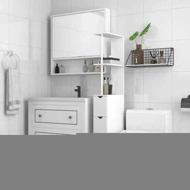 Tall Bathroom Storage Cabinet, Narrow Bathroom Cabinet with Draw in Bookcases & Shelving Units in Markham / York Region - Image 8