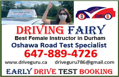 Driving Lessons by FEMALE Instructor in Ajax, Whitby and Oshawa! Oshawa Road Test Specialist www.dri...