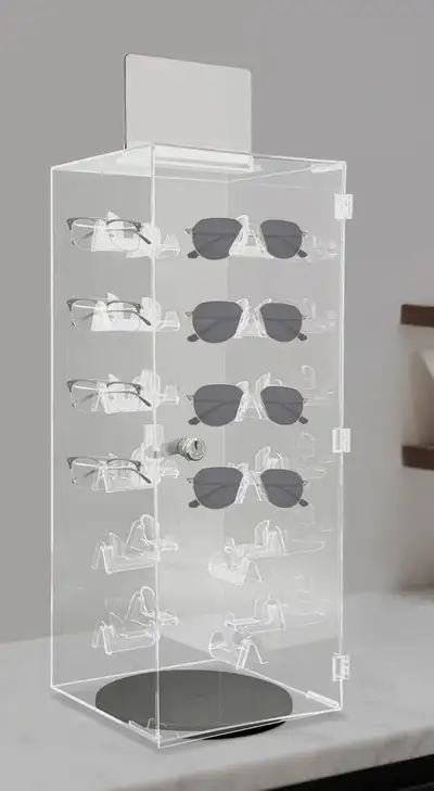Rotating Eyeglass Display Case, View more