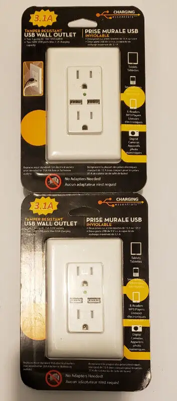 Brand new usb wall outlet, View more
