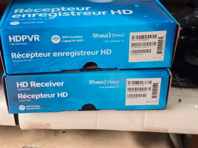 Shaw HD PVR and Receiver with Stand and Satellite, View more
