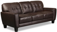 Genuine Leather Sofa - Brown