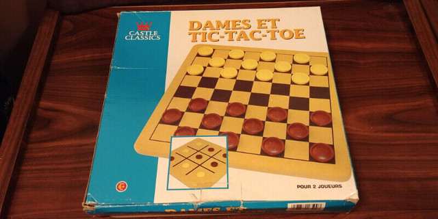 Dames et Tic-Tac-Toe – Castle Classics dans Jouets et jeux  à Longueuil/Rive Sud