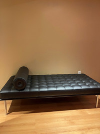 Black Leather Day Bed