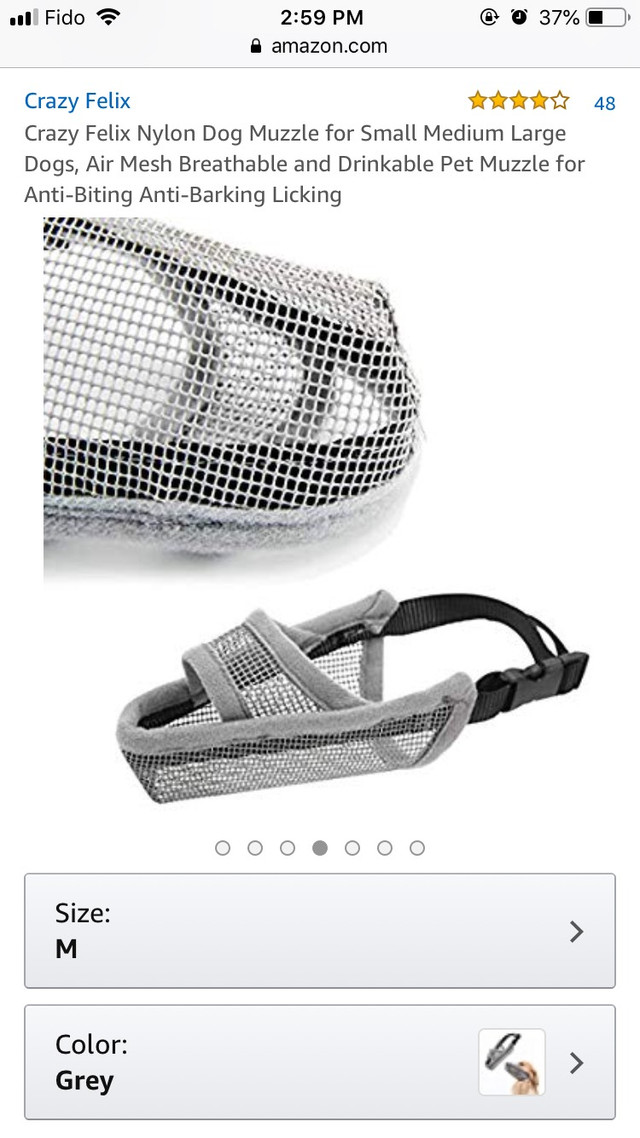Mesh dog Muzzle in Accessories in Windsor Region - Image 2