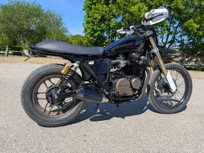 1984 cb650 nighthawk Scrambler/street tracker Engine refreshed with new piston rings and (valve) sea...
