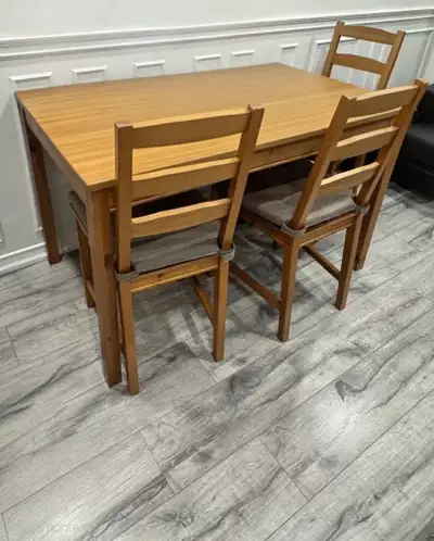 Table, Chairs and Sitting pads, View more