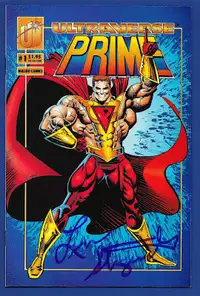 PRIME #1 (1993) SIGNED by Len Strazewski NM-MINT Coupon Intact