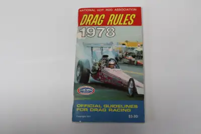 1978 NHRA rulebook. 112 pgs.